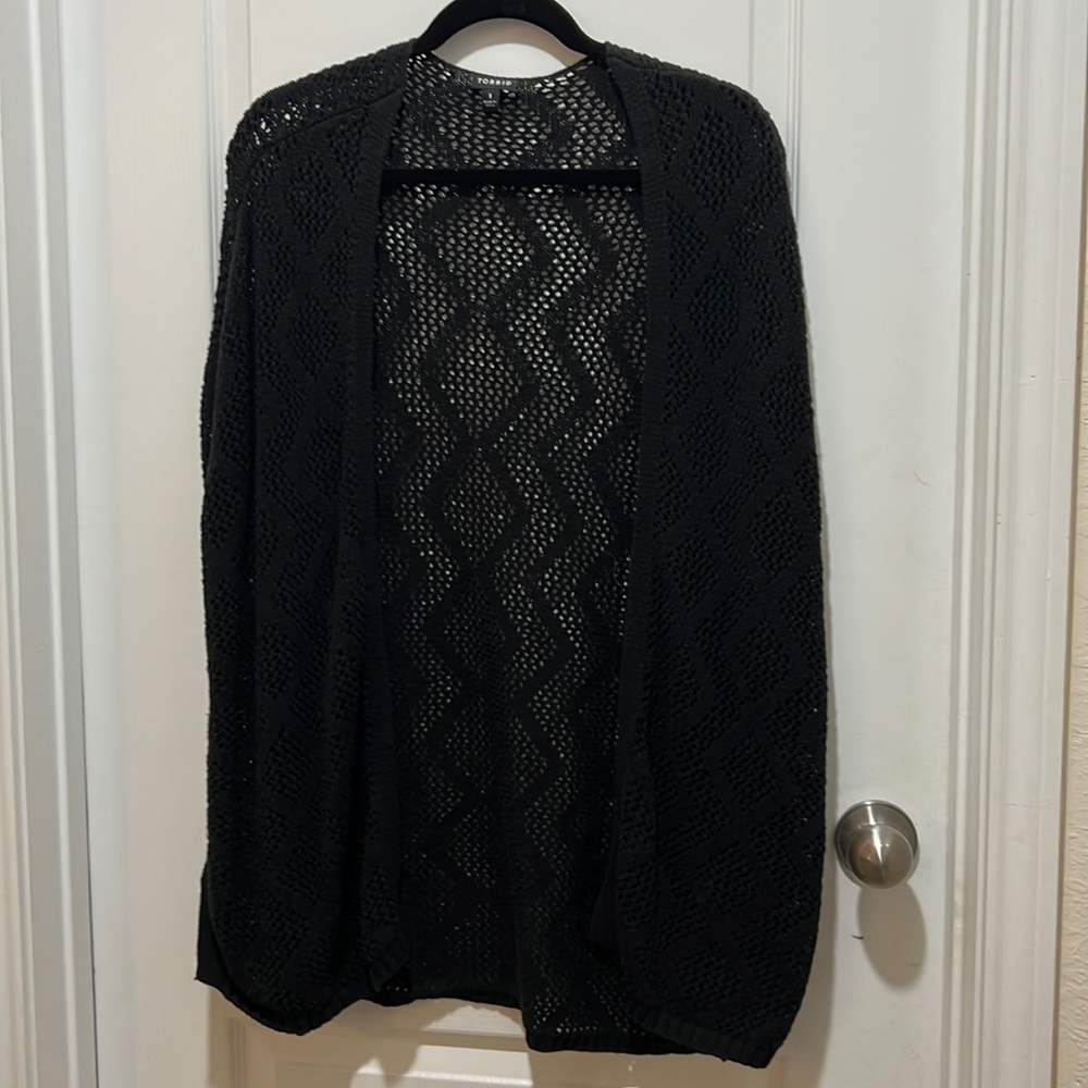 Torrid sleeveless sweater shrug SZ 1